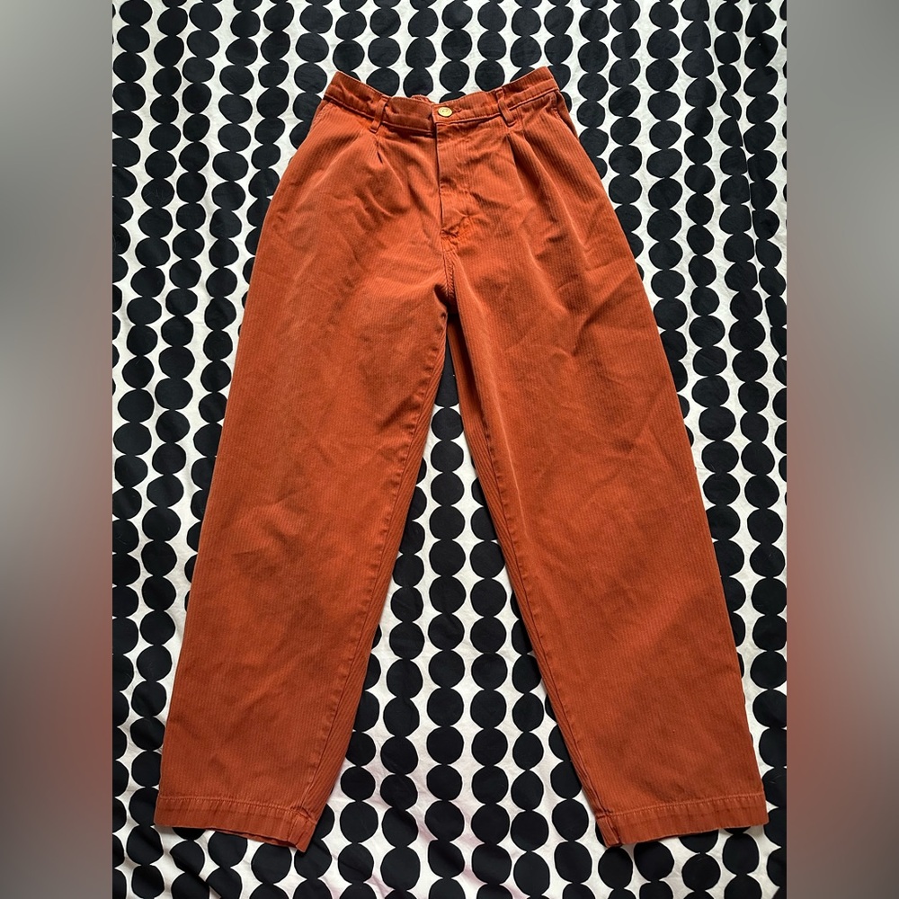 Big Bud Press Heritage Trousers in Burnt Terracota size S